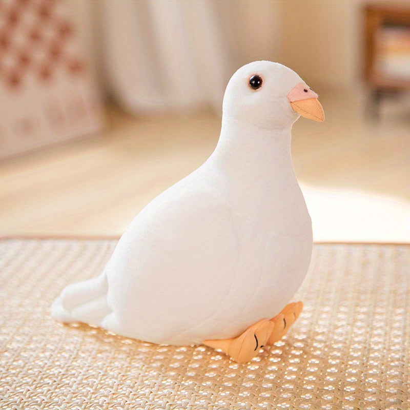 1pc Adorable 7.87in Lifelike Pigeon Plush Toy - Soft, Cuddly, and Realistic Bird Stuffed Animal Doll with Vivid Eyes and Feathers - Perfect Gifts for Kids, Children, and Pigeon Lovers