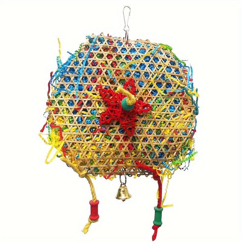 [Large Funny Parrot Shredding Toys] Large Shredding Paper Parrot Toys, Bird Foraging Toys, Safe Funny Bird Chewing Toys For Parakeet Cockatiel Conure Lovebird Budgies African Grey