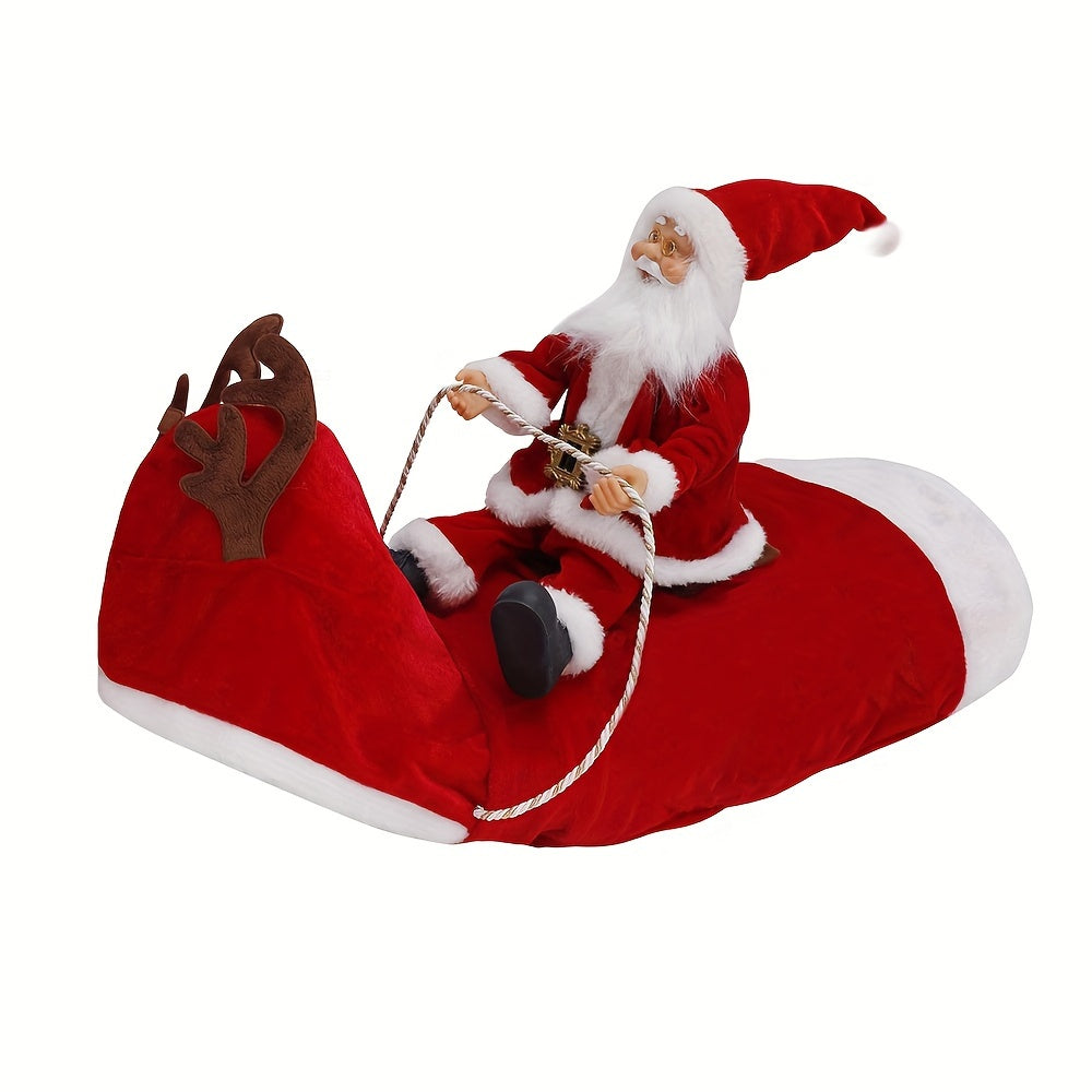Adorable Santa Claus Pet Costume - Soft, Comfortable, Riding Design for Small, Medium, Large Dogs - Festive Party Outfit, Christmas Dog Clothes, Cosplay Pet Apparel
