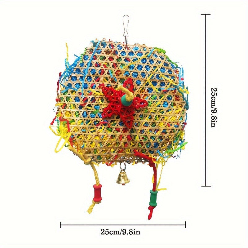 [Large Funny Parrot Shredding Toys] Large Shredding Paper Parrot Toys, Bird Foraging Toys, Safe Funny Bird Chewing Toys For Parakeet Cockatiel Conure Lovebird Budgies African Grey