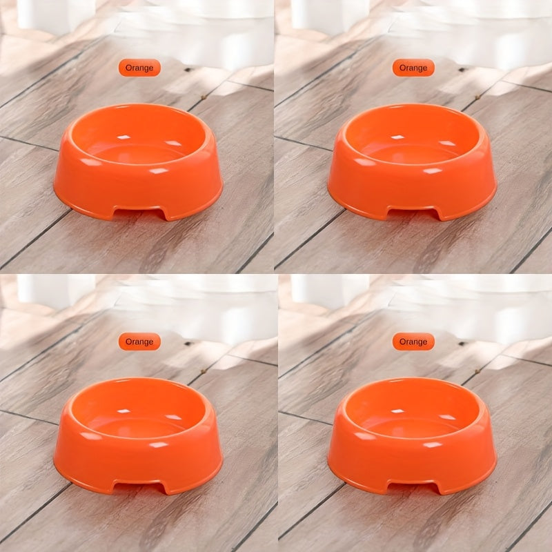 Stackable Plastic Cat and Small Dog Bowls - Pet Feeding/Water Bowls for Cats and Chihuahuas - Classic American Style Pet Food Dish - Set of Multiple Basic Animal Feeders