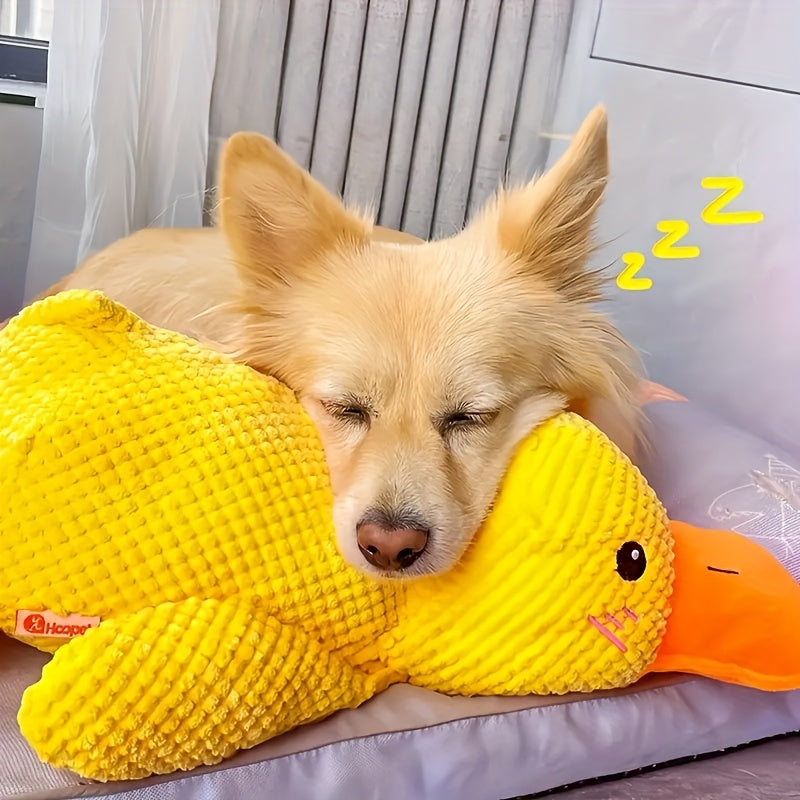 [Durable Plush] Durable Plush Squeaky Dog Toy | For All Dog Breeds | Plush | Squeaky, Chew Resistant, Interactive | Pet Toy | Without Battery