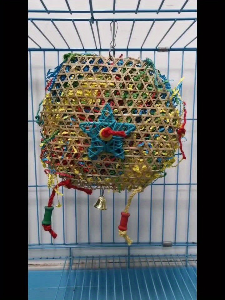 [Large Funny Parrot Shredding Toys] Large Shredding Paper Parrot Toys, Bird Foraging Toys, Safe Funny Bird Chewing Toys For Parakeet Cockatiel Conure Lovebird Budgies African Grey