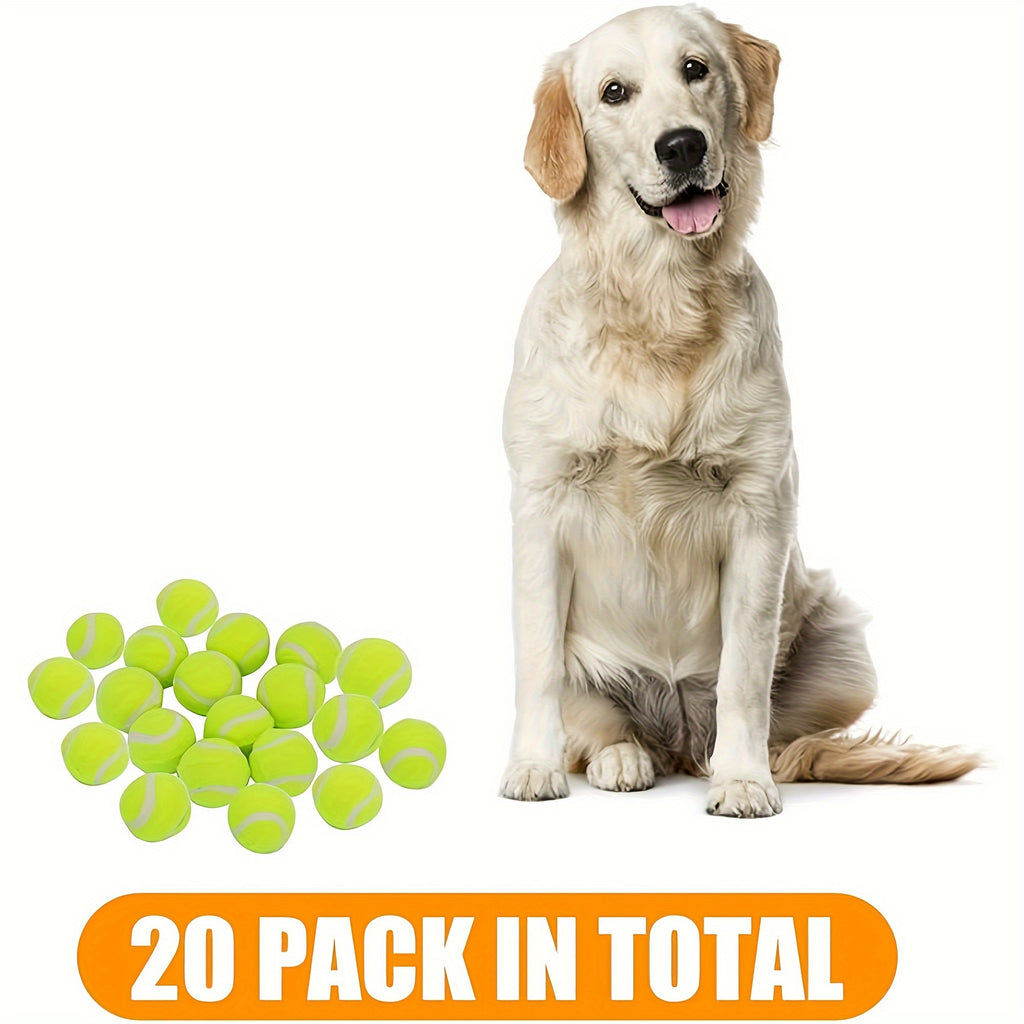 20 Pack Tennis Balls For Small Dogs, Pet Toys For Playing And Training, 2 Inch (5cm)