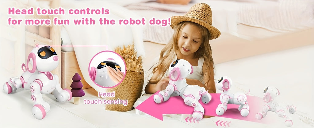 FUUY Robot Dog Toy for Kids, singing and dancing interactive companion pet Pet  toy dogs Gifts for boys and girls aged 3 4 5 6 years old