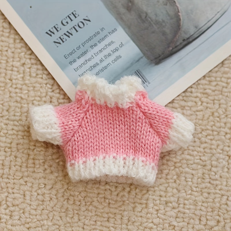 [Holiday Cheer] Handmade Hamster Sweater - Cozy Thick Knit Pet Apparel with Strawberry Accent, Ideal Christmas Gift for Small Animals, Polyester Fiber, Hamster Accessories
