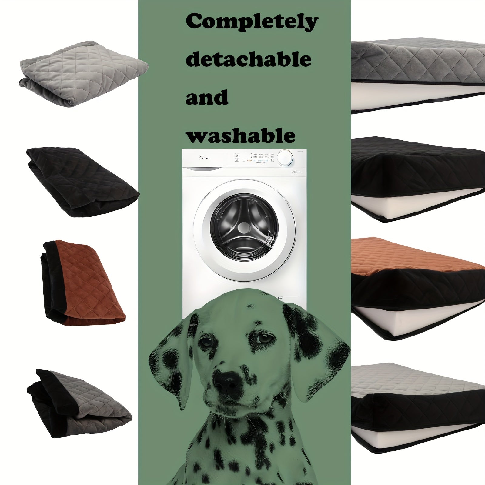 Adjustable Dog Car Seat with Memory Foam - Heavy-Duty Vehicle pet bed, Safety Travel Harness System, Non-Slip Base, Spacious Interior for Medium, Large Dogs & 2 Small Dogs - Easy Installation, Compatible with SUVs, Sedans, -