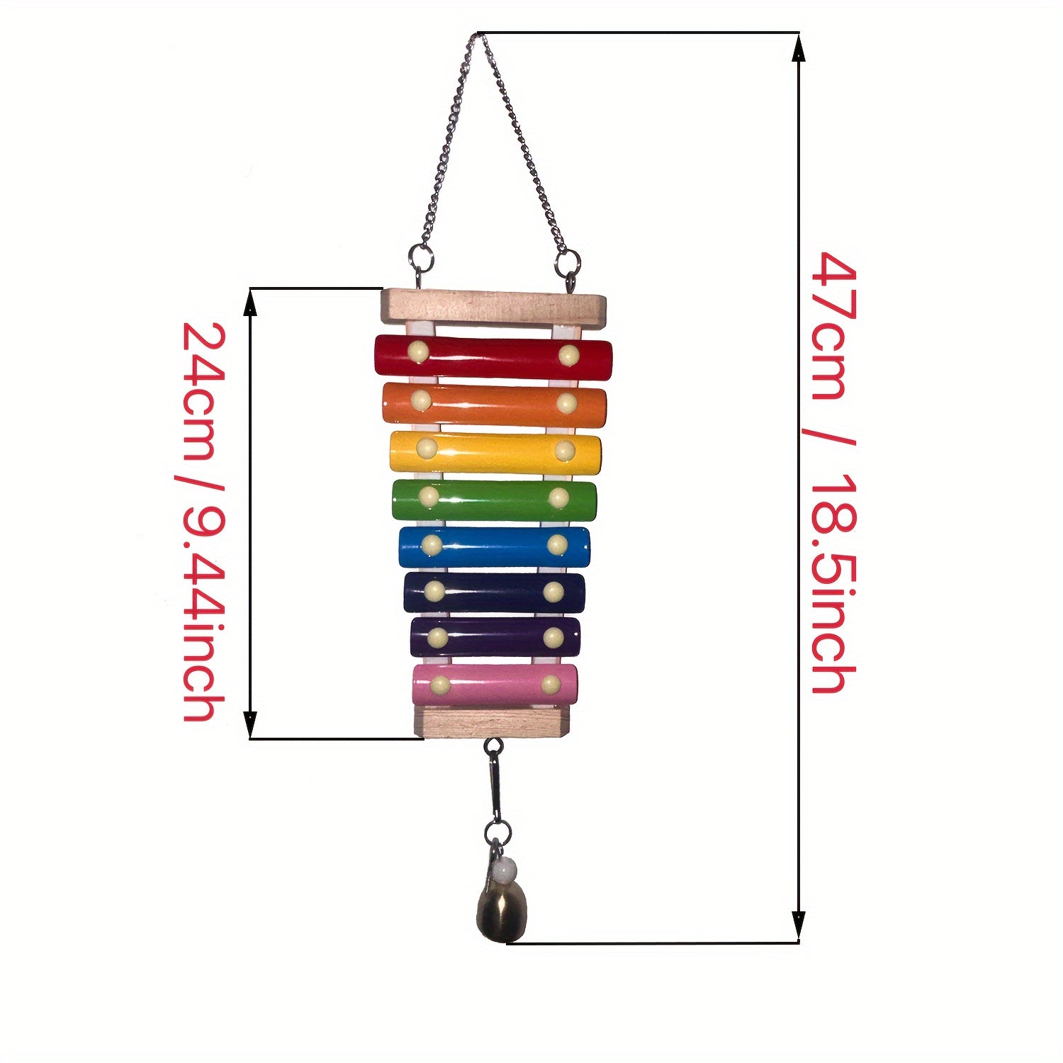 1pc Colorful Chicken Xylophone Toy Hanging Gnawing String Bird Cage Toy For Pet Bird Parrot Chicken For Playing