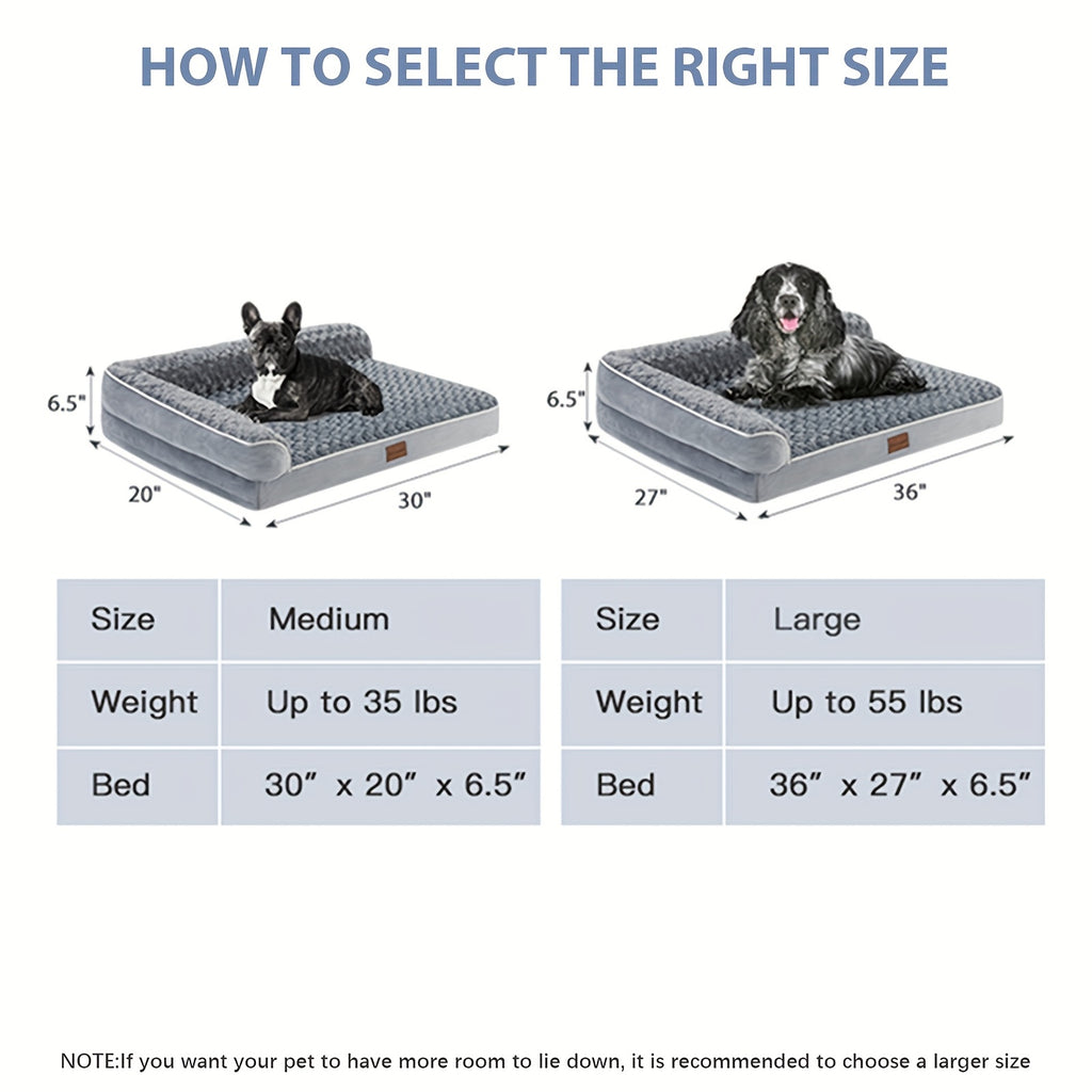 Orthopedic Dog Beds for Large Dogs, Extra Large Waterproof Dog Bed with Removable Washable Cover, Egg Crate Foam Pet Bed, XL Dog Crate Bed, dog beds large sized dog, large dog bed, large dog bed, dog beds for large dogs