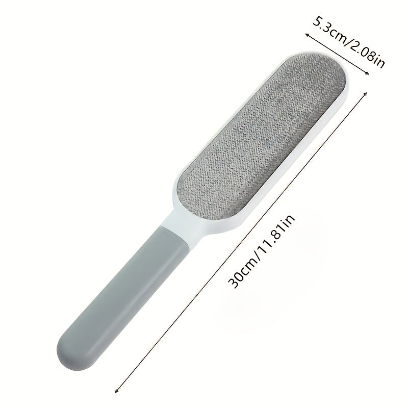 [No Electricity Needed Lint Remover] Reusable Lint Remover, Dual-Sided Pet Hair and Dust Brush, Manual Electrostatic Cleaning Tool, Durable Polypropylene, with No Electricity Needed for Clothes, Sofa, Furniture, Bedding, Carp