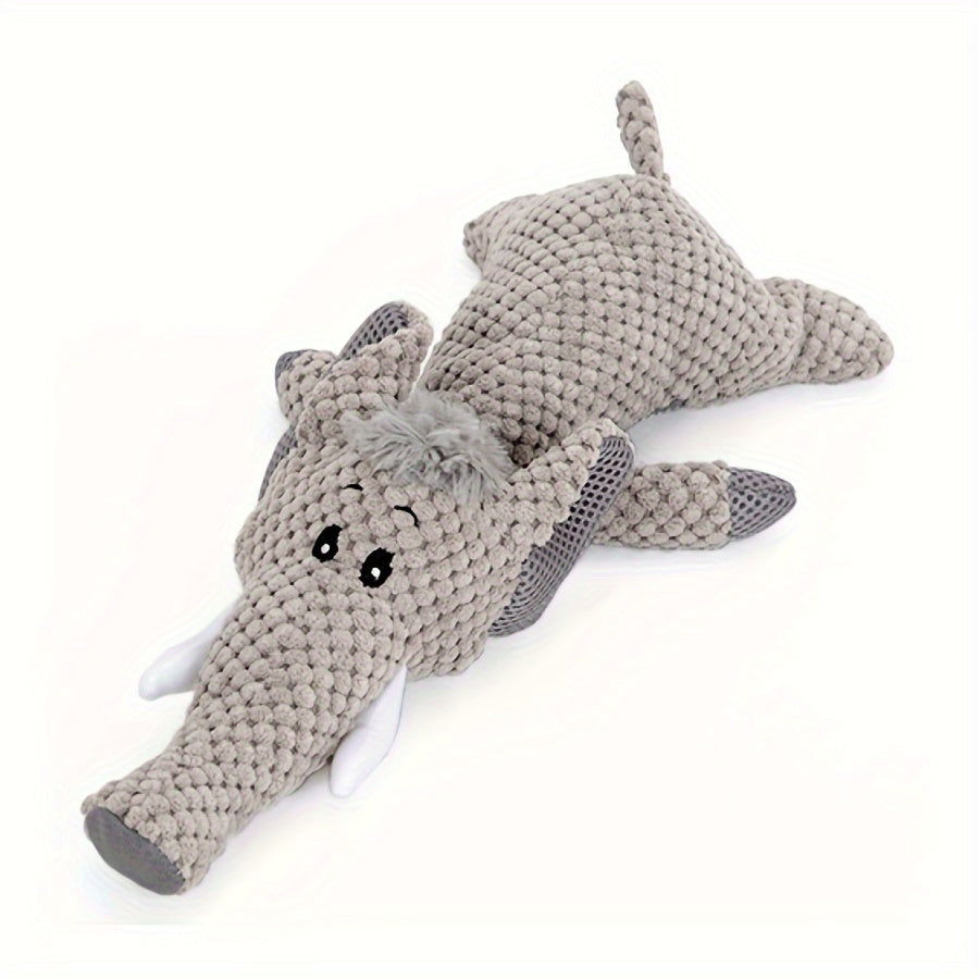 1/3pcs, Large Dog Toy, Bite-Resistant and Sound-Producing Plush Toy, Lion, Wolf, Elephant Cartoon Pet Toy, Dog Companion to Relieve Boredom, Teeth Grinding and Cleaning, Squeaky Dog Chew Toy, Suitable for All Sizes of Dogs