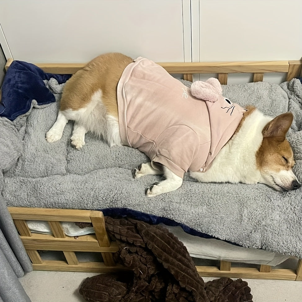 Extra Soft Plush Pet Bed for Dogs, Large Size, Reversible, All-Season Comfort, Polyester Fiber Filled, Suitable for Extra Small to Large Breeds up to 40kg, Rectangle Shape