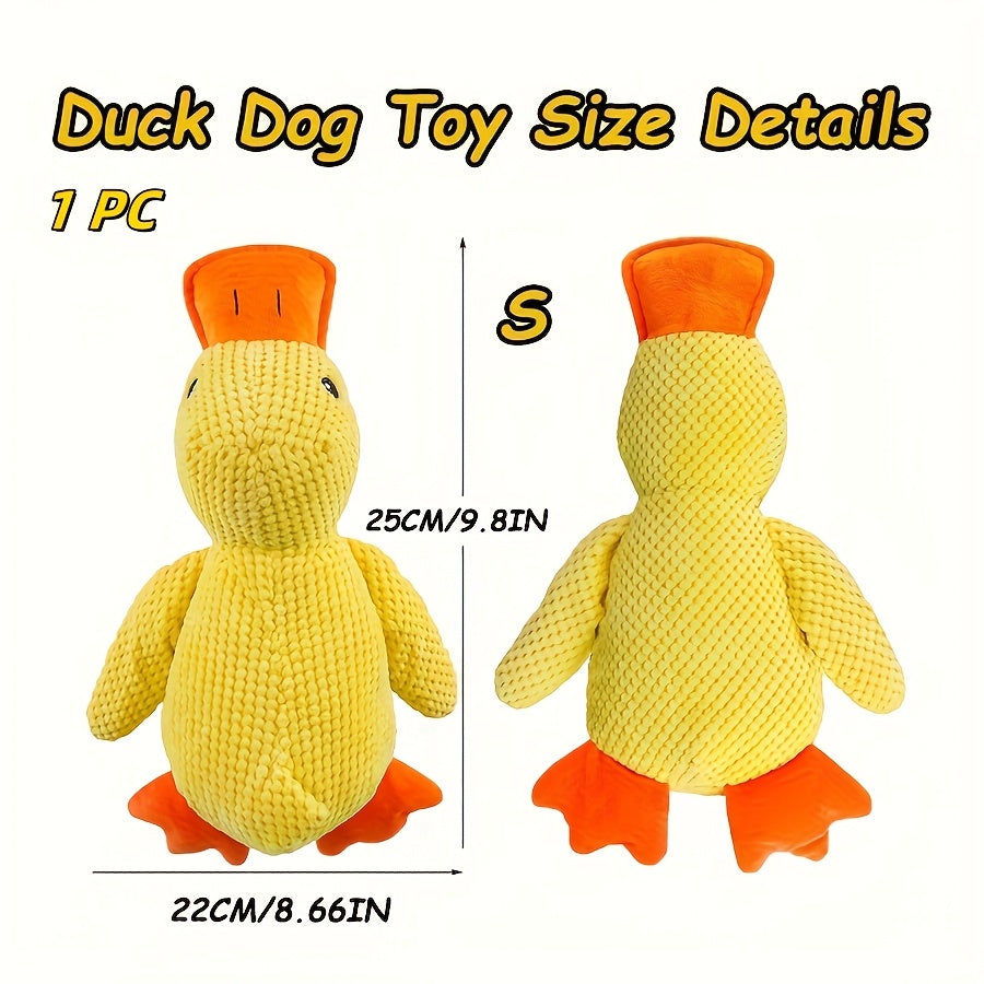 [Durable Plush] Durable Plush Squeaky Dog Toy | For All Dog Breeds | Plush | Squeaky, Chew Resistant, Interactive | Pet Toy | Without Battery