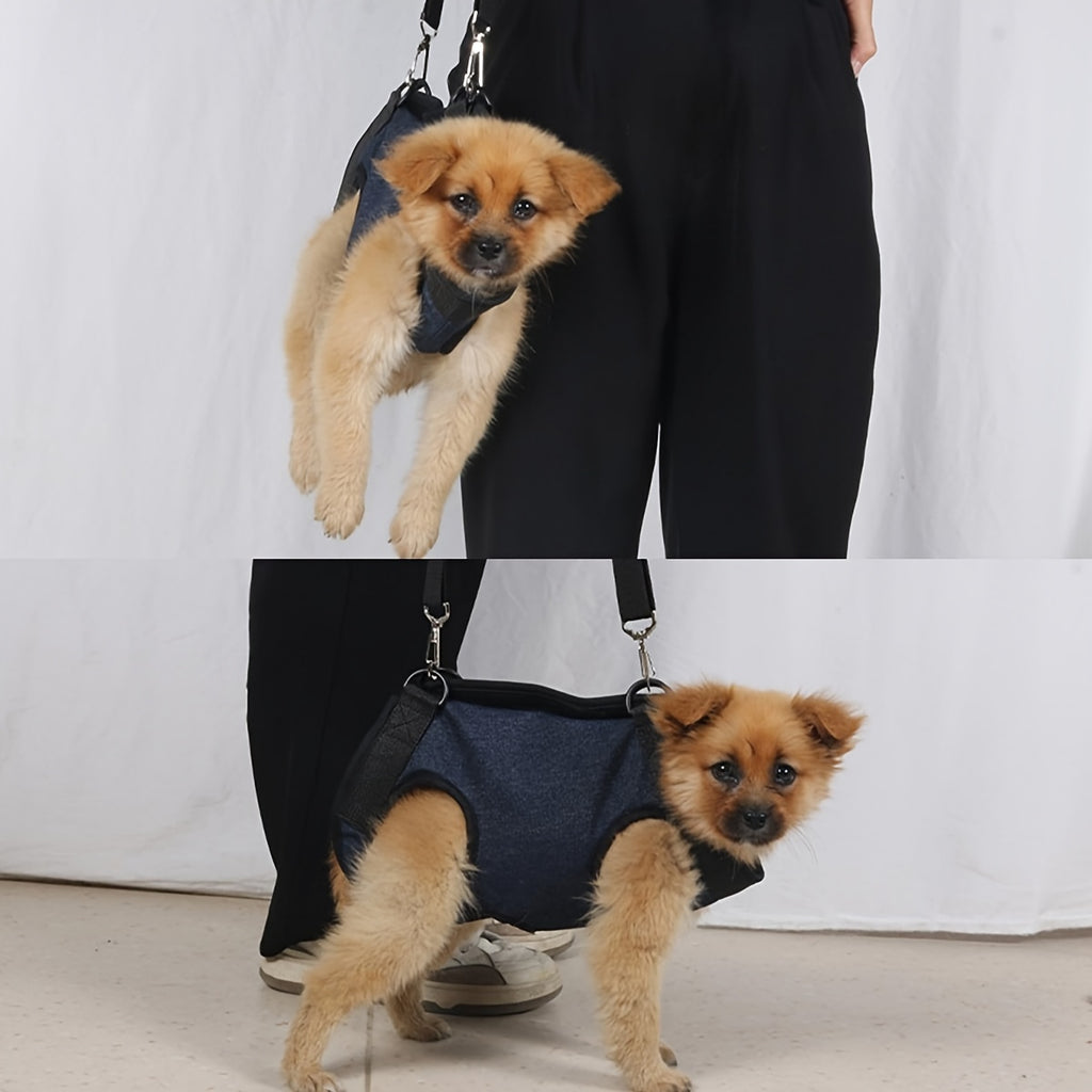 Dog Harness, Portable Dog Harness For Small Dogs, Hind Leg Support Pet Harness, Vest Adjustable Breathable Straps For Dog Walking, Without Battery