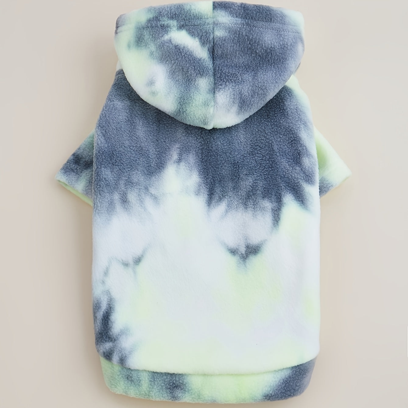 1pc Tie-Dye Hooded Dog Sweatshirt - Cozy & Windproof Pet Apparel for All Seasons, Machine Washable, Fits Small to Extra Large Breeds - Thick Knit Pullover with Snap Buttons, Dog Sweater