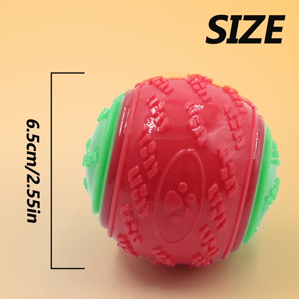 Rubber Dog Tennis Ball - Ideal for Aggressive Chewers, Interactive & Durable Pet Toy, Floats on Water, Random Color