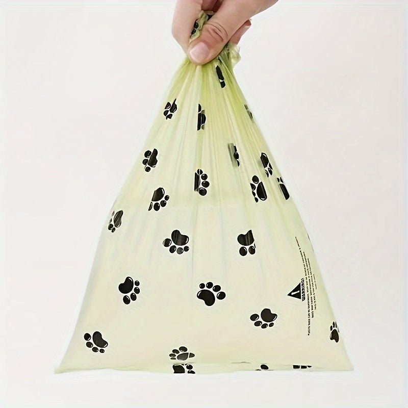 630pcs/210pcs Leak-Proof & Odor-Proof Thickened Pet Feces Bags with Paw Print Design - Easy Cleanup, Polyethylene Material, Ideal for Dog Waste ManaSynthetic Gemstoneent, Pet Waste Bags|Playful Design| Leakproof Material, Dog