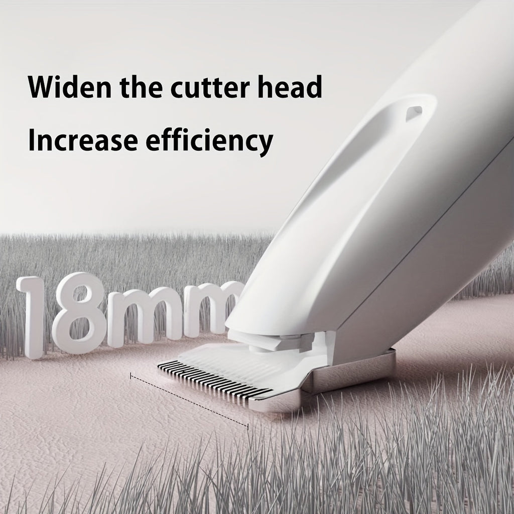 [Rechargeable Pet Clippers] Rechargeable Pet Grooming Clippers with LED Light | Safe Low Noise, Long Battery Life, Ergonomic Design for Cats and Small Dogs, Durable Plastic Construction