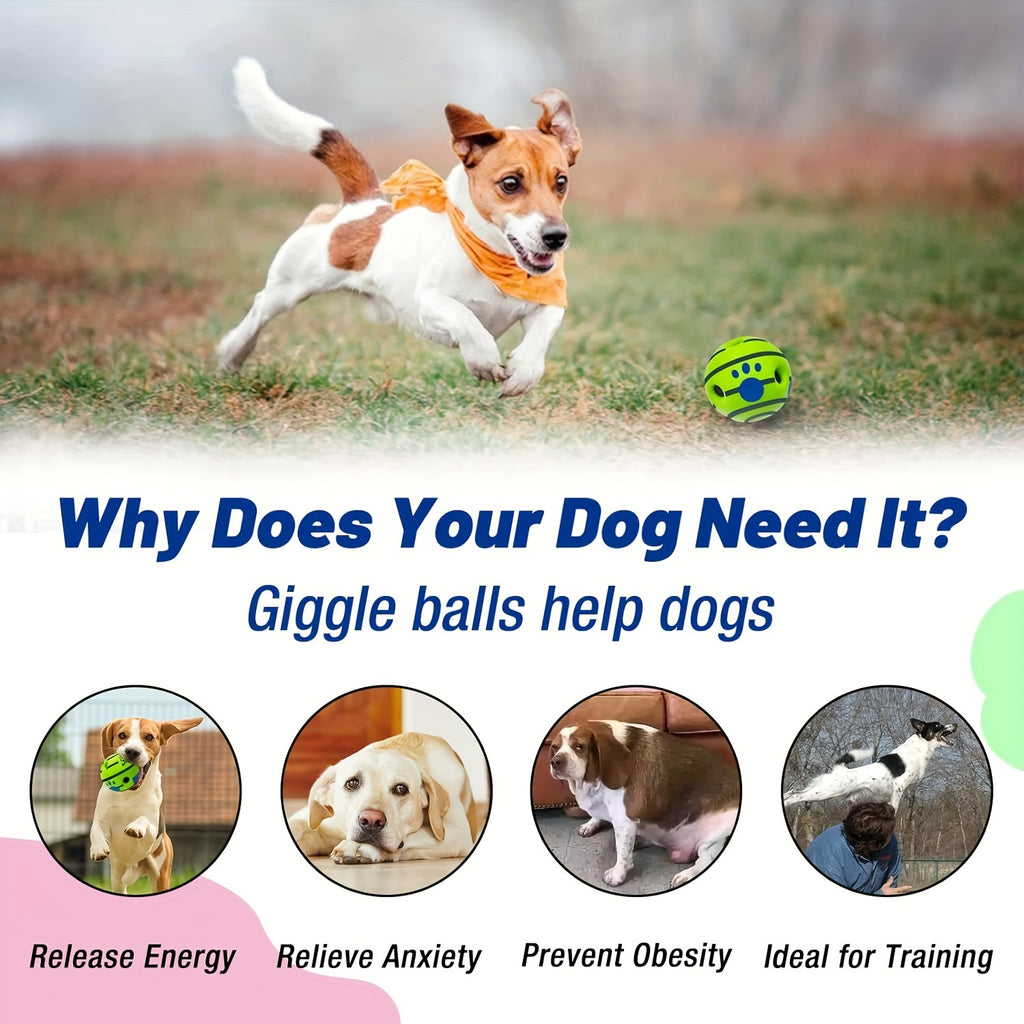 Durable Squeaky Dog Chew Toy Ball