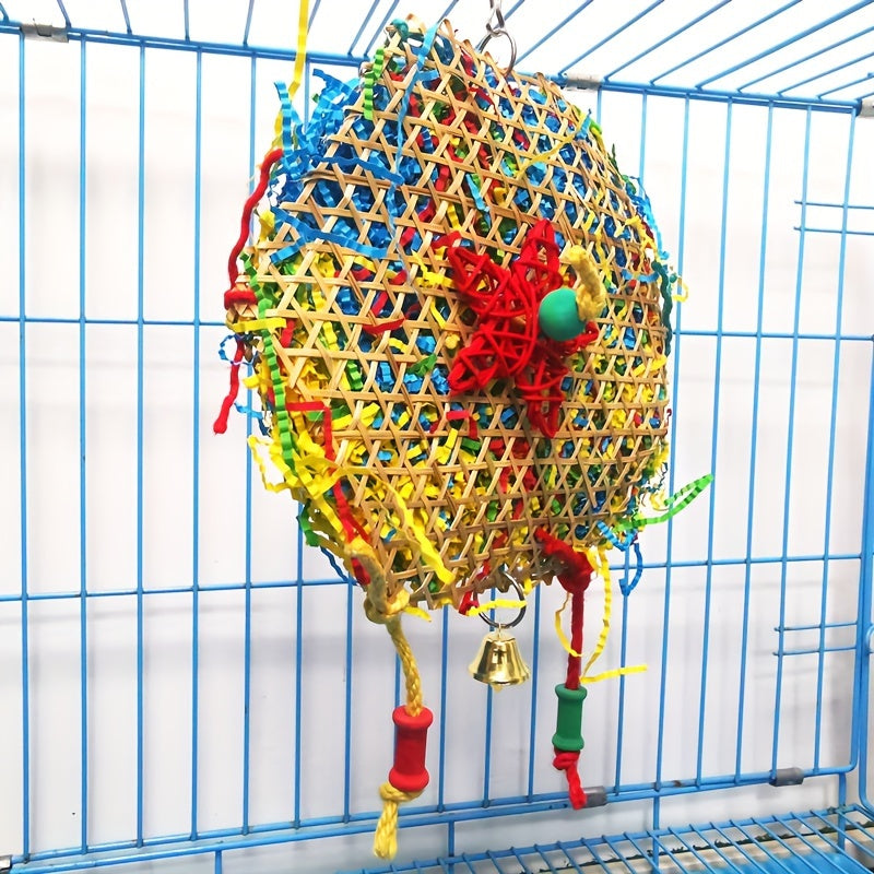 [Large Funny Parrot Shredding Toys] Large Shredding Paper Parrot Toys, Bird Foraging Toys, Safe Funny Bird Chewing Toys For Parakeet Cockatiel Conure Lovebird Budgies African Grey