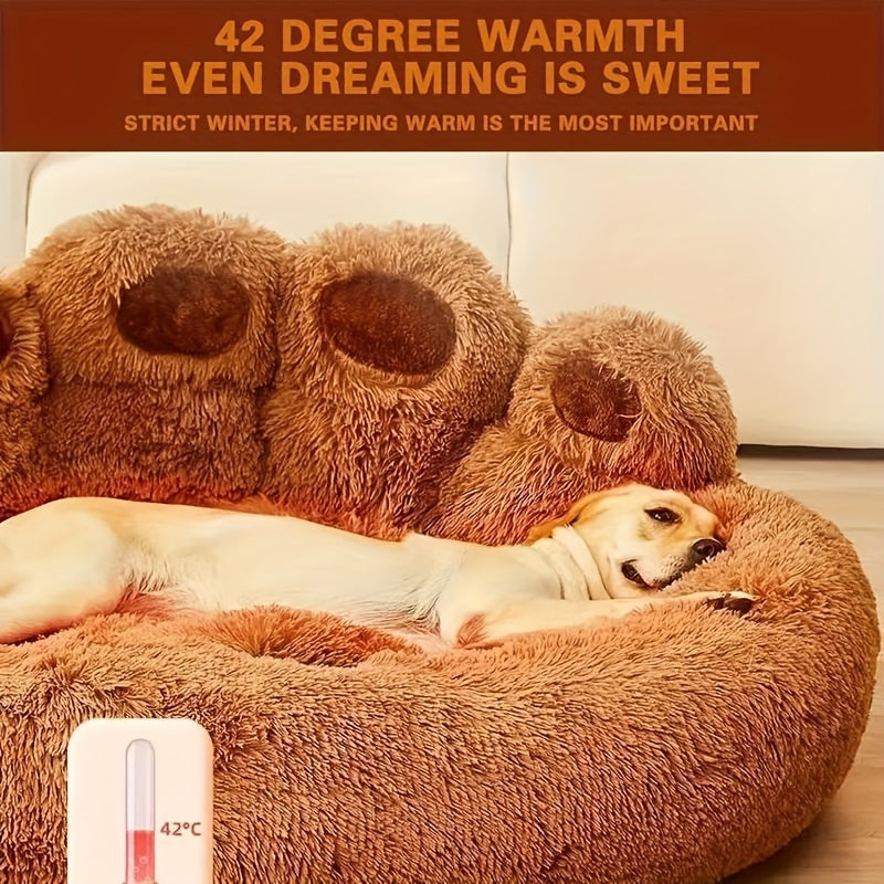 [Long-haired Pet Bed] Soft 60/70/90/110CM Long-haired Pet Bed - 1Pc Dog Beds for Small, Medium, Large Dogs - Warm Christmas Present