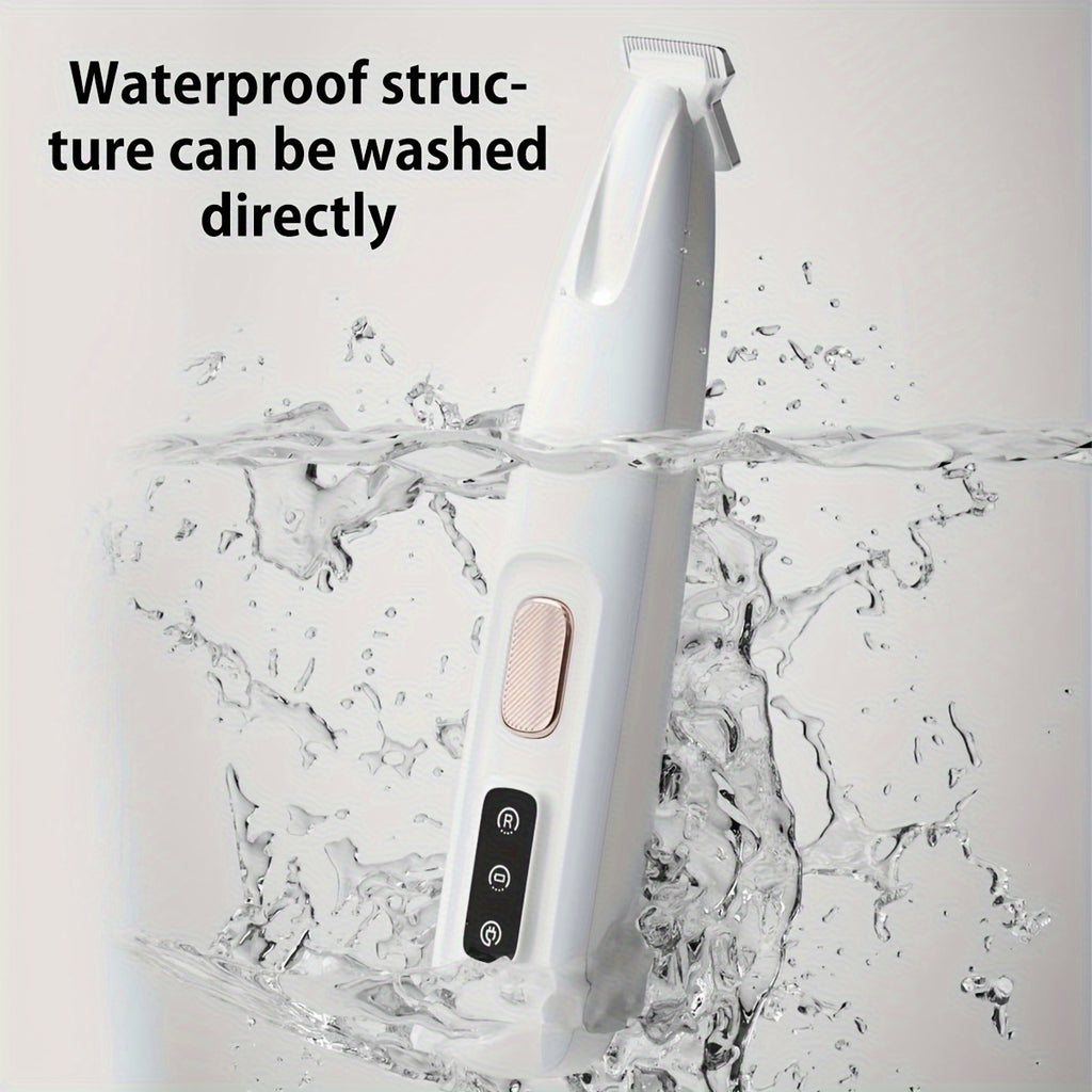 Safe Low Noise Pet Grooming Clippers - LED Light Support, USB and Battery Longevity