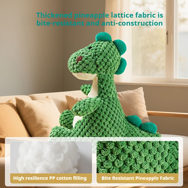 [Durable Plush] Durable Plush Squeaky Dog Toy | For All Dog Breeds | Plush | Squeaky, Chew Resistant, Interactive | Pet Toy | Without Battery