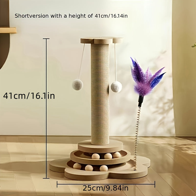 Durable Sisal Cat Scratching Post & Climbing Tower