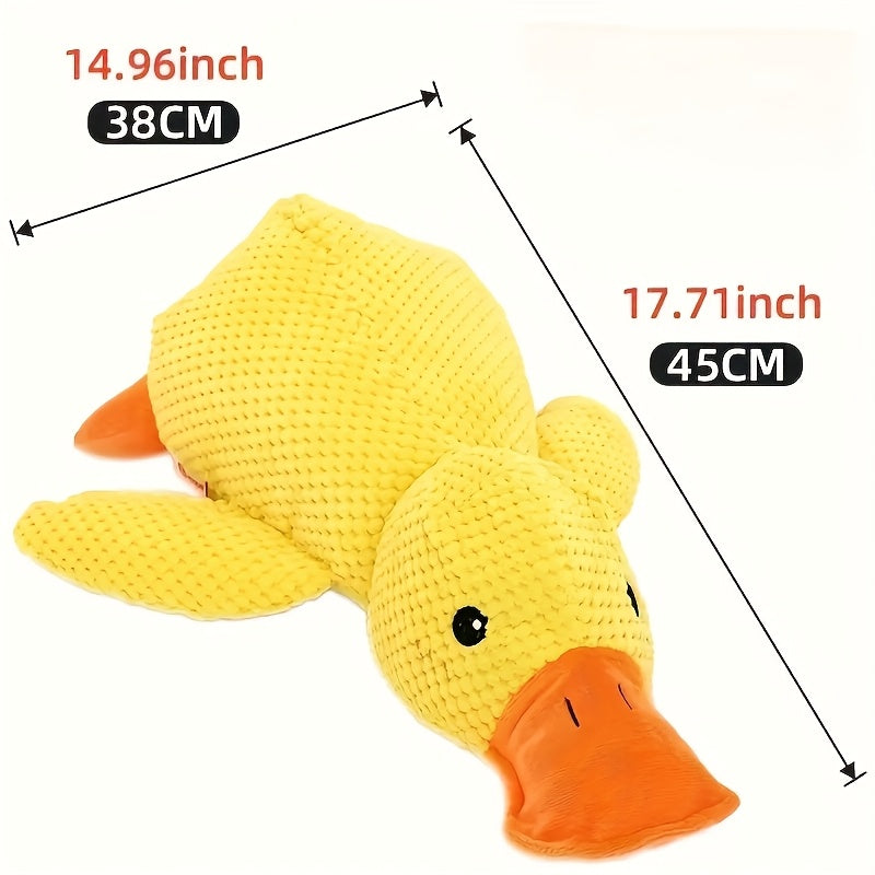 [Durable Plush] Durable Plush Squeaky Dog Toy | For All Dog Breeds | Plush | Squeaky, Chew Resistant, Interactive | Pet Toy | Without Battery