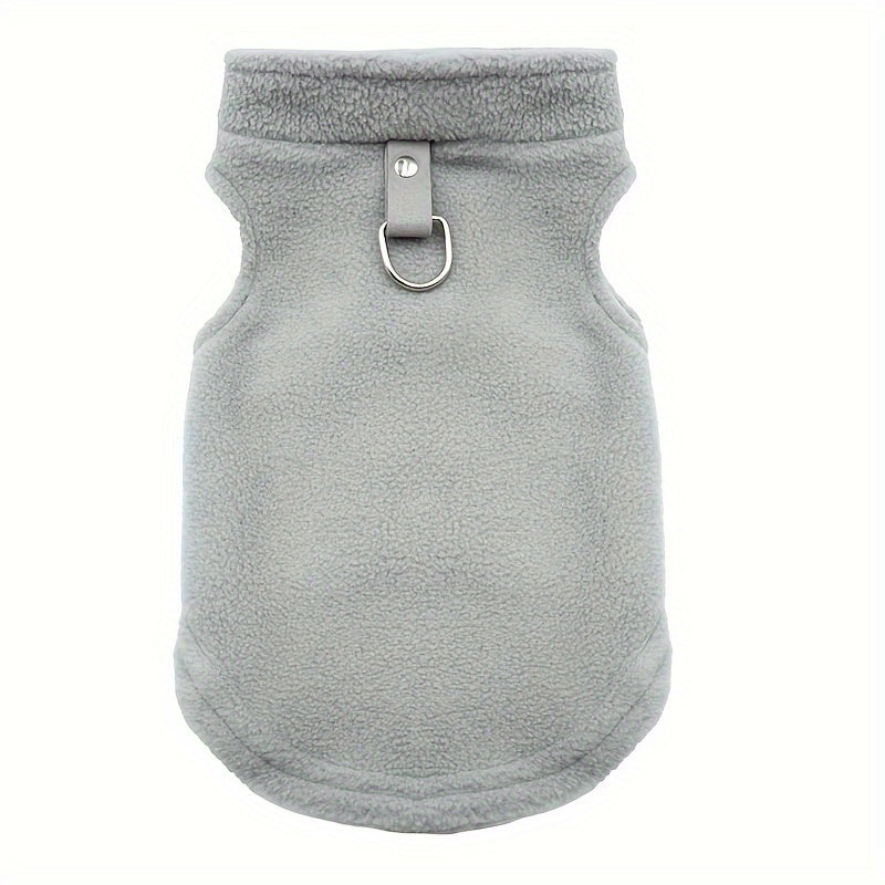 Tailoredtrend, Cozy Fleece Dog Vest - Thick, Solid Color Pet Apparel for Small to Medium Cats & Dogs, Hand Wash Only - Perfect for Fall/Winter