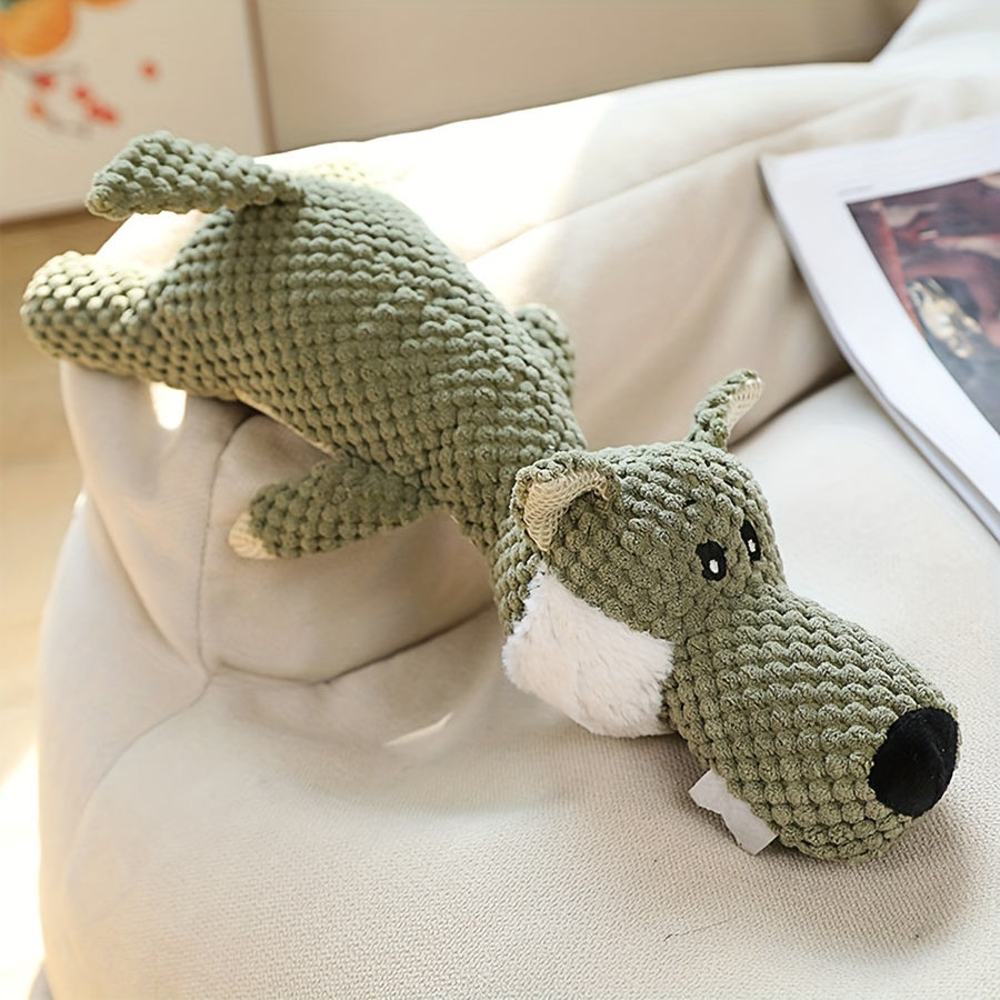 1/3pcs, Large Dog Toy, Bite-Resistant and Sound-Producing Plush Toy, Lion, Wolf, Elephant Cartoon Pet Toy, Dog Companion to Relieve Boredom, Teeth Grinding and Cleaning, Squeaky Dog Chew Toy, Suitable for All Sizes of Dogs