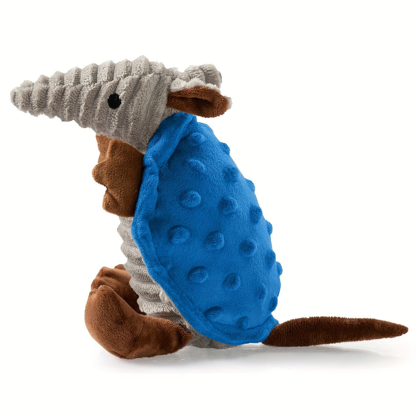 1pc Cartoon Armadillo Plush Dog Toy with Squeaker - Interactive Pet Toy for All Breeds and Sizes, Soft Fabric, Fun Self-Entertainment for Dogs and Cats