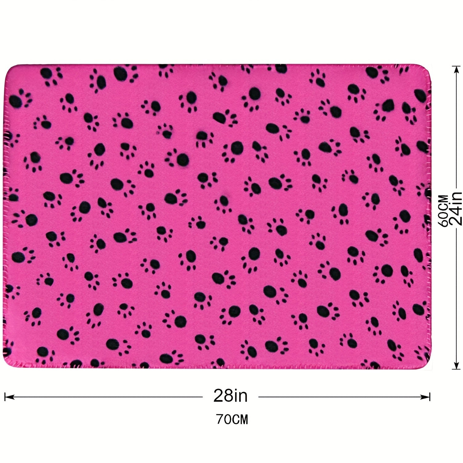 Keep Your Furry pets Cozy with this 6-Pack of Warm Paw Print Dog Blanket Bed Covers!