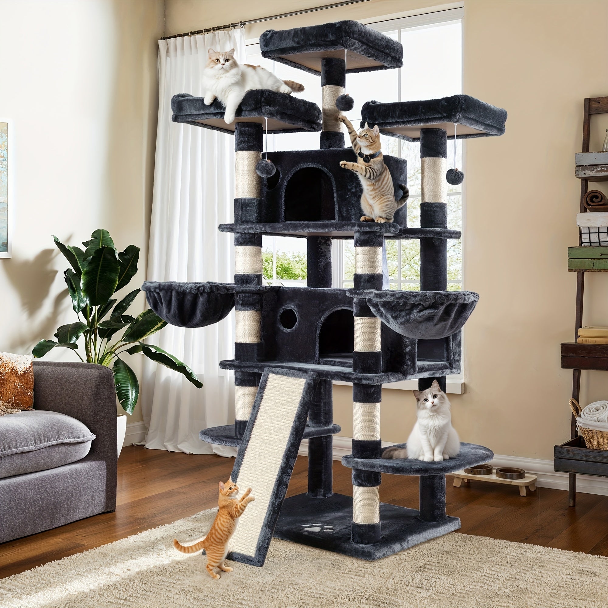 Multi-Level Cat Tree Tower for Indoor Cats