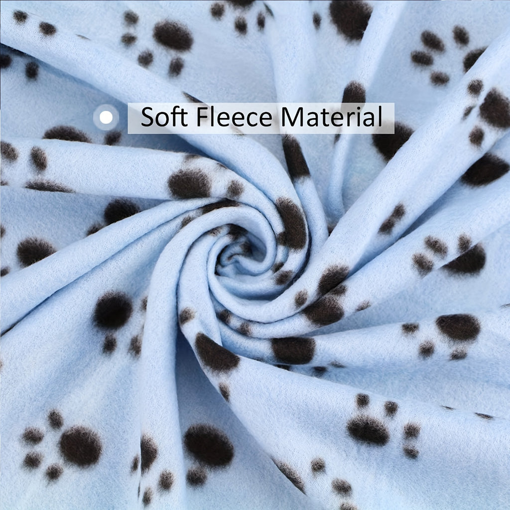 Keep Your Furry pets Cozy with this 6-Pack of Warm Paw Print Dog Blanket Bed Covers!