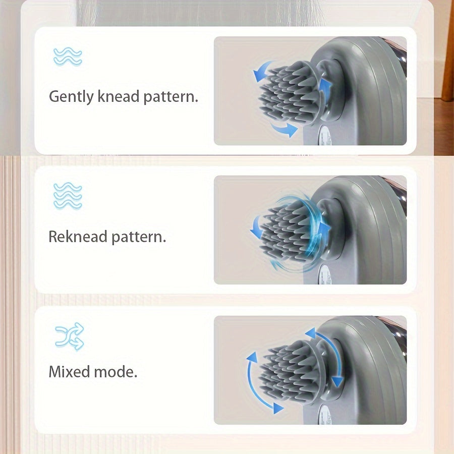 Handheld Scalp Massager, Electric Scalp Massager with 4 Massage Claws, Portable Head Massager for Relaxation and Hair Growth, Suitable for Both Humans and Pets!
