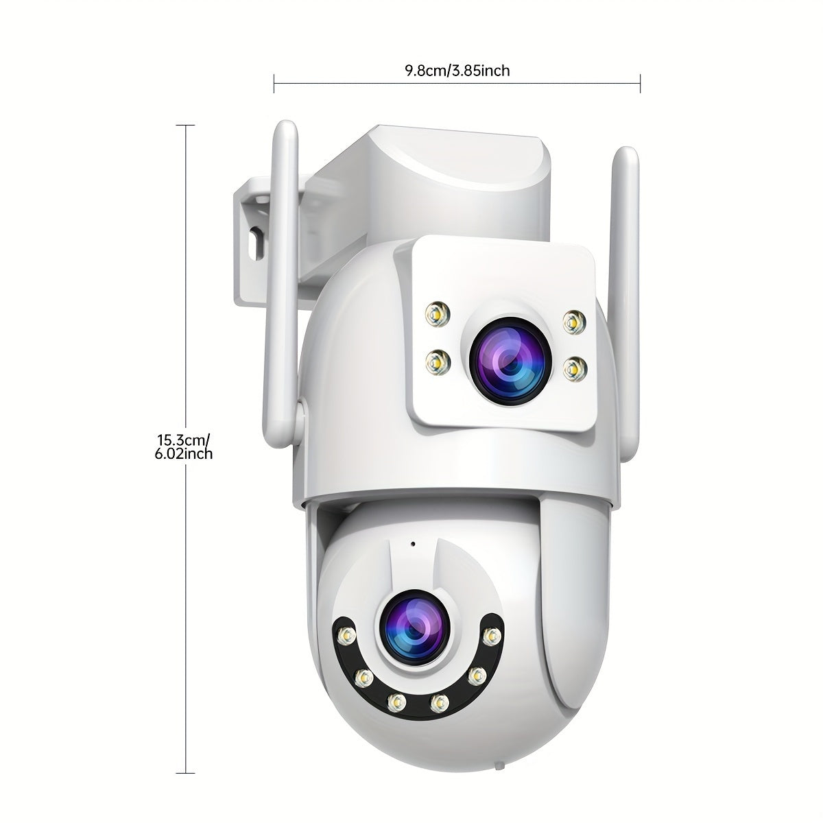 JOOAN 5G WiFi Dual Lens PTZ Outdoor IP Camera - Two-Way Audio, Auto Tracking, Screen Security Monitor for Elderly, Youngsters & Pets